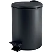Spirella Treteimer Cannes - schwarz - 3 Liter - Metall - 17x25 cm - soft-close