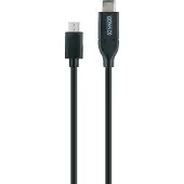 Schwaiger CK 3111, 1 m, USB C, Micro-USB B, USB 2.0, 0,48 Gbit/s, Schwarz