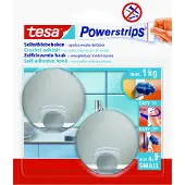 TESA Powerstrips Haken SMALL Metall rund