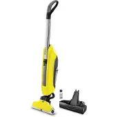 Kärcher FC 5 Cordless, Stabstaubsauger, Beutellos, Schwarz, Silber, Gelb, 0,4 l, 0,2 l, Trocken&Nass