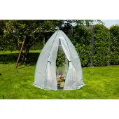 Westmann Überwinterungszelt & Foliengewächshaus Olive Weiß 160x160x183 cm