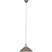 Brilliant Pendelleuchte Logo | dekorative Pendelleuchte | Metall/Kunststoff | titan | höhenverstellbar | 1x E27 max. 60 W