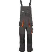 Terrax Herrenlatzhose Grösse 58 dunkelgrau/schwarz/orange
