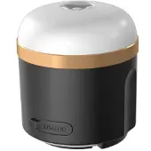 EcoFlow SCLI-B, Batteriebetriebene Campingleuchte, Schwarz, Gold, Weiß, Acrylnitril-Butadien-Styrol (ABS), Thermoplastischer Gummi (TPR), 2 Bein(e), IP54, 400 lm