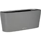 Lechuza Pflanzgefäß »DELTA«, BxHxT: 11 x 13 x 30,2 cm, anthrazit Metallic - grau