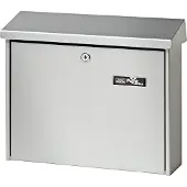 Burg wachter Briefkasten Journal, Stahlblech, Einwurf DIN C4, abschließbar, Silber