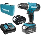 Makita DDF453SFE, Handbohrmaschine, Schwarz, Blau, 1,3 cm, 3,6 cm, 1,3 cm, 1,5 mm