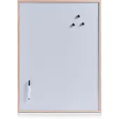 Zeller Magnettafel + Marker und 3 Magnete MEMO 80 x 60 cm