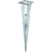 Alberts Einschlagbodenhlse fr Stahlrohrzaunpfahl, 3,4 cm, feuerverzinkt