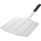 Cozze Pizzaschaufel, hitzestabiler Pizzaschieber, passend für 13 Pizzaöfen, 66 x 30 x 3 cm, Aluminium / Edelstahl / Kunststoff, silber"