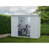Yardmaster , Metall-Gerätehaus "Titanium" Modell 64, silber, 1,91 m², mit Bodenrahmen