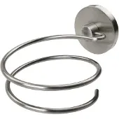Fackelmann Haartrockner-Halter FUSION, vernickelter Fönhalter, Wandhalter (Farbe: Silber)