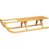RESS Schlitten/HolzroDavos Buchenholz 100cm