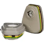 3M Filterkit für Masken für Farbspritzarbeiten der Serie 6000 pro 6004BC1, Schutzstufe ABEK1P3, 2 Stück