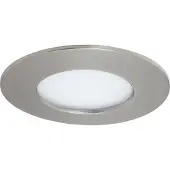 Briloner FLAT IN LED Einbaustrahler Bad, 3er Set, IP44 Spritzwasserschutz, Flaches Design, Neutralweißes Licht, matt-nickel, 8,5 x 2,7 cm