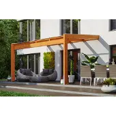 Skanholz Terrassendach "Novara", BxT: 450x359 cm