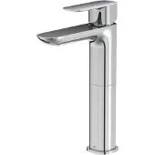 Lenz TIANA Waschtischarmatur Chrom Einhebelmischer mit 2-Stufen-Wassersparfunktion, Keramikkartusche 43620302