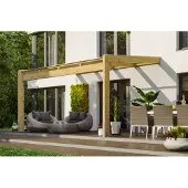 Skanholz Terrassendach "Novara", BxT: 450x359 cm