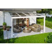 Skanholz Terrassendach "Modena", 434 cm Breite, verschiedene Tiefe