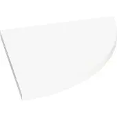 Dolle Regalboden weiß 30 x 30 cm, 19 mm, weiß, Viertelkreis