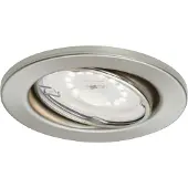 Briloner LED Einbaustrahler 3er Set Nickel Matt GU10 3x5W 400lm 3000K Dimmbar