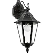 Eglo Außenwandleuchte Navedo, schwarz, Aluminium, Antik, Wandleuchte außen