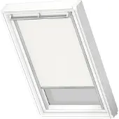 Velux Original Verdunkelungsrollo für dachfenster M08, Weiß, Grauer Führungsschiene