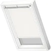 Velux Original Verdunkelungsrollo für dachfenster S06, Weiß, weißer Führungsschiene