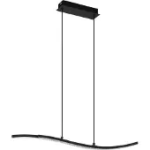 Eglo LEJIAS Hängeleuchte Hängelampe Pendellampe Pendelleuchte - L78 x B8 x H175 cm - schwarz - 21,5W inkl. - IP20
