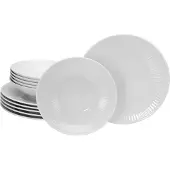 Creatable , 21877, Valencia Weiss, Tafelservice 12-tlg, Porzellan