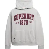 Superdry für Damen. W2012430A ESS Relaxed Kapuzenpullover grau (XS), Lässig, Baumwolle