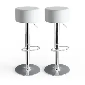 Vicco Barhocker 2er Set Weiß 33 x 92 cm 2 Teilig, Model 31999