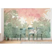 Overig Vliestapete "Digitaldruck Vlies - Palmiers - Größe 400 x 280 cm" bedruckt glatt Wohnzimmer, Schlafzimmer