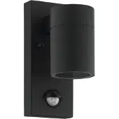 Eglo RIGA 5 Wand-/Deckenleuchte Lampe Beleuchtung - L6,5 x H16,5 x AL11 cm - schwarz - 1X2,8W inkl. - IP44