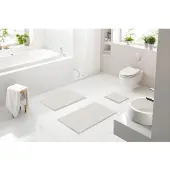 Linea Due Badematte , weiß , Synthetik , Maße (cm): B: 60 H: 1,5