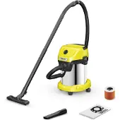 Kärcher Nass-/Trockensauger WD 3 S V, 1000 W, 17 l, Patronenfilter, gelb