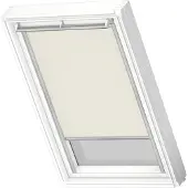 Velux Original Verdunkelungsrollo für dachfenster M04, Hellbeige, Grauer Führungsschiene