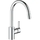 GROHE Feel Einhand-Spültischarmatur, Ausladung 215mm, schwenkbar, herausziehbar, 32671002