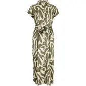 Apricot Midikleid Damen grün gemustert, 38 793187-0001-00380