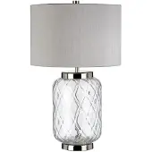 Elstead Lighting Elstead Sola Tischleuchte E27 51cm Poliertes Nickel Titan-silber