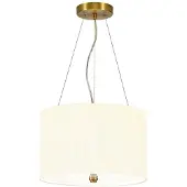 Elstead Lighting Elstead Pearce Hängeleuchte E27 3-fach 35cm Gealtertes Messing Elfenbein