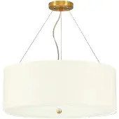 Elstead Lighting Elstead Pearce Hängeleuchte E27 5-fach 24cm Gealtertes Messing Elfenbein