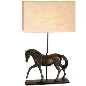 Elstead Lighting Tischleuchte Dorado 1xE27 H:77 L:28 Ø:42 Pferd Bronze Patina
