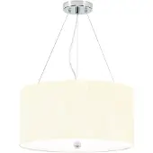Elstead Lighting Elstead Pearce Hängeleuchte E27 3-fach 45cm Poliertes Chrom Elfenbein