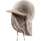 Sterntaler - Kid's Schirmmütze Nacken Uni Cotton - Cap Gr 45 cm braun