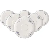Villeroy & Boch Untertasse "Suppen-Untertassen Vieux Luxembourg ø 18,6 cm 6er Set weiß-blau"