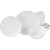 Creatable , 22556, Allround Weiss, Tellerset 12-tlg, Porzellan
