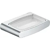 Keuco Seifenschale mit Halterung Elegance 11655019000 verchromt Echtkristall mattiert