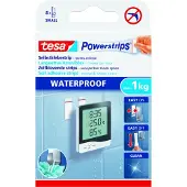 TESA Powerstrips SMALL, 1kg Halteleistung, 8x doppelseitige Klebestreifen