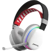 MARVO MONKA ECHO, słuchawki z mikrofonem, biała, podświetlona, Tri-mode